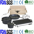 11PCS Cast Iron Ducth Oven Set BBQ Set Outdoor Camping Set